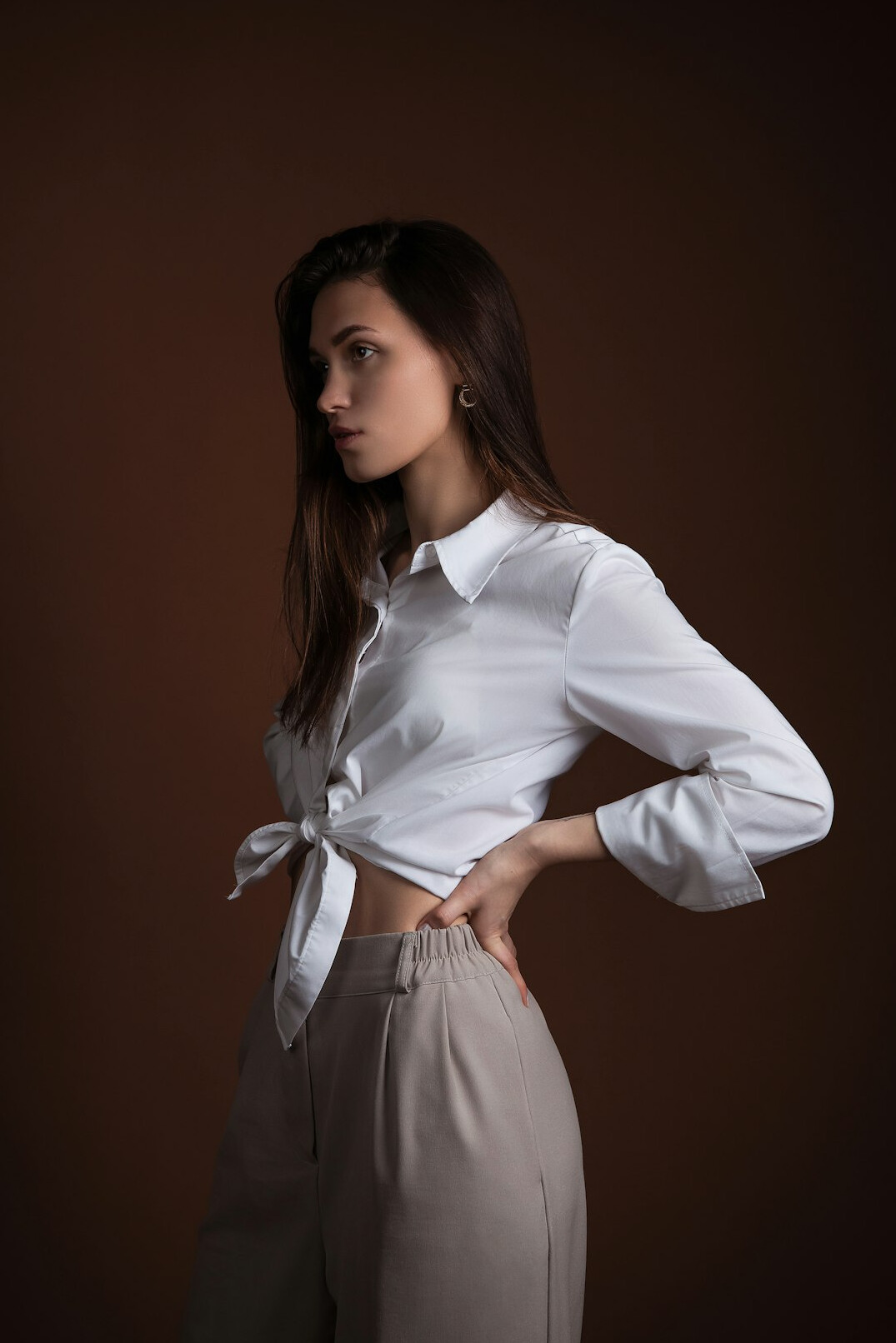 Studio portrait of a female editorial coordinator
